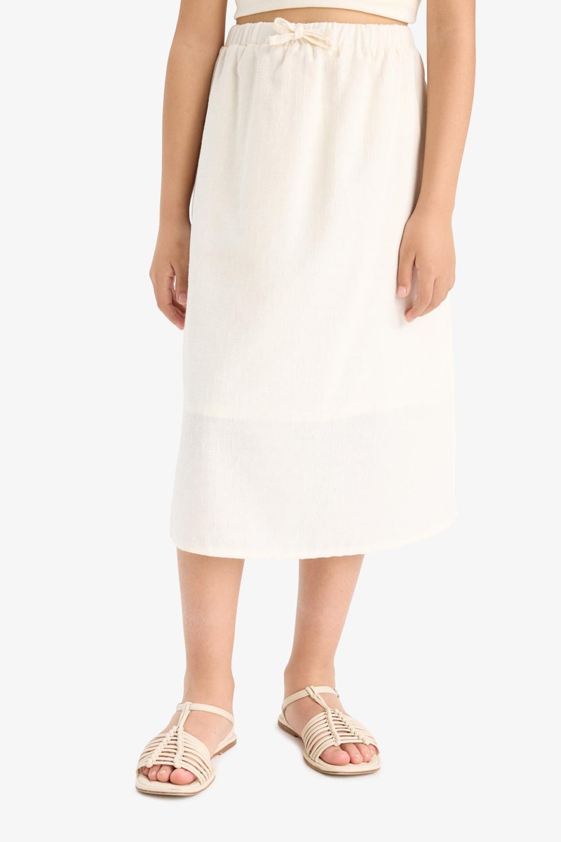 ديفاكتو جيبة بناتي منسوج بخصر مطاطي - Image 4